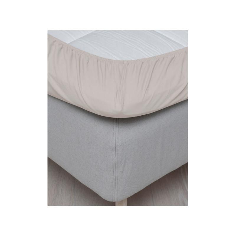 Høie Formsydd Jersey Laken Lys Beige