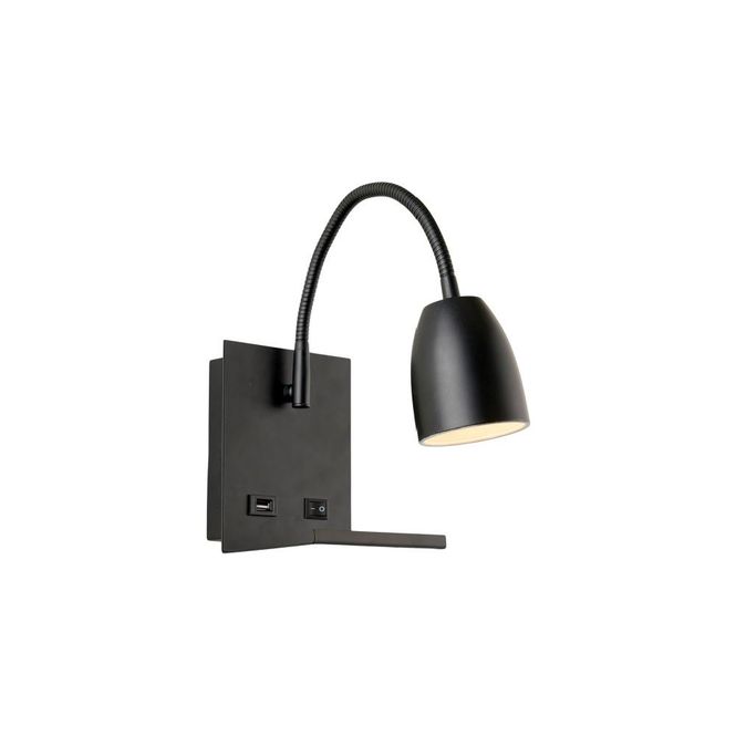Hovedbilde Ajax vegglampe m/USB