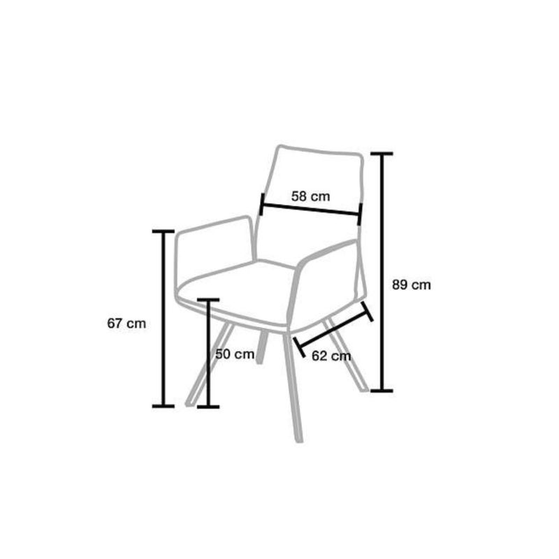 Spisestol relax 9069 m/swivel 