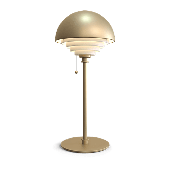 Hovedbilde Herstal Motown bordlampe messing