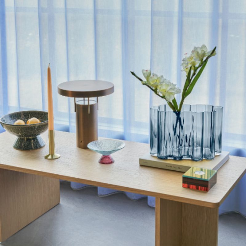 Umber vase blå