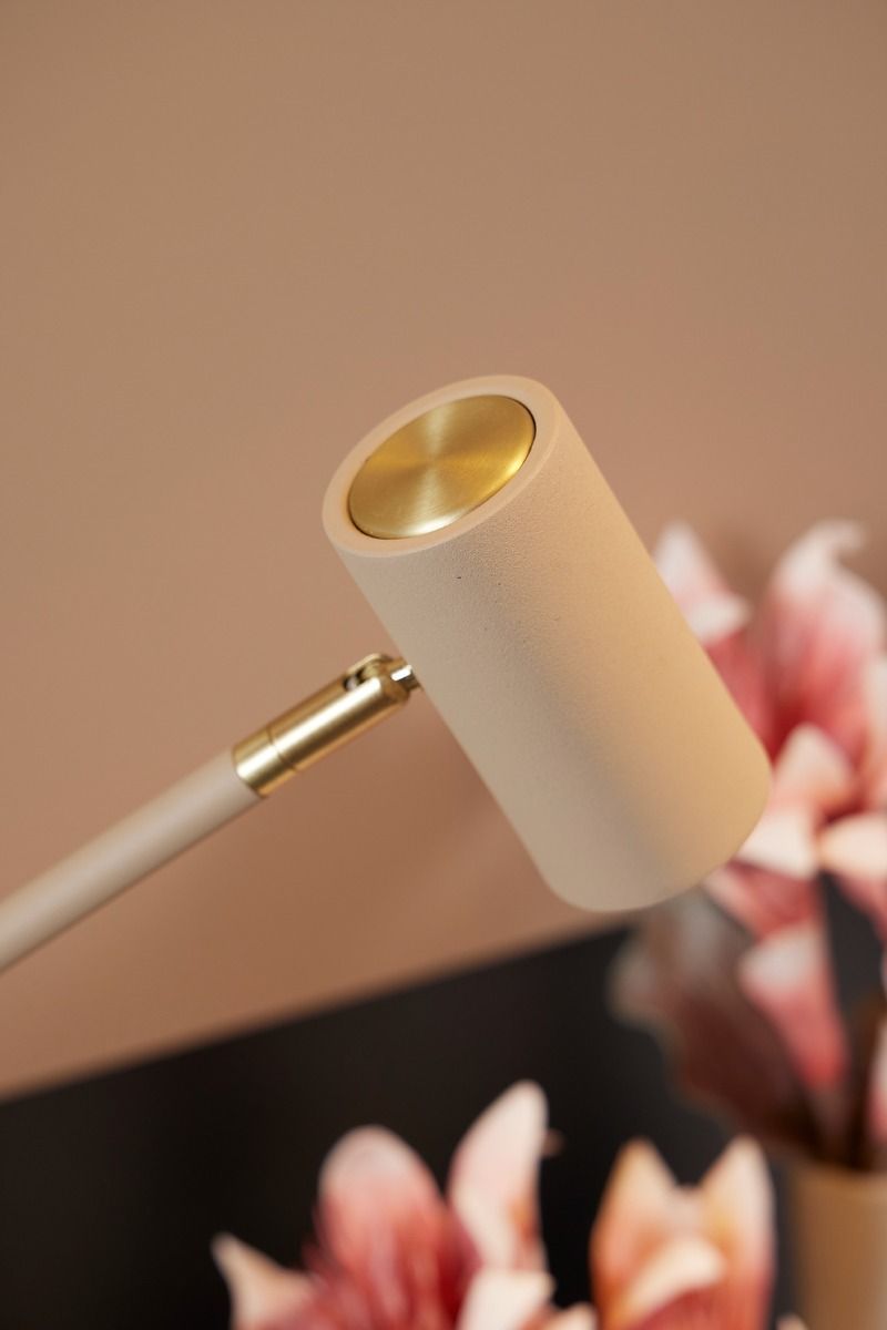 Grebbestad gulvlampe sand/messing